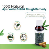 Cannarma 100% Natural Ayurvedic Cough Syrup for effective cold relief, vegan and cruelty-free