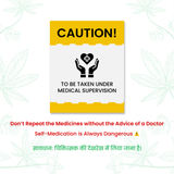 Cannarma Hemp Extract Oil with Caution Notice for Medical Supervision and Safe Usage