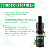 Cannarma Full Spectrum Hemp Leaf Extract Oil 500mg with instructions for use and dosage guidance