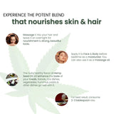 Cannarma Nutritional Product for Skin and Hair Nourishment with Hemp Seed Oil for Massage and Cooking