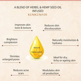 Cannarma Kumkumadi Face Care Oil with Hemp Seed Oil for Brightening and Hydrating Skin