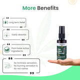 Cannarma Pain Relief Massage Oil with Plant-Based Ingredients for Quick Absorption and Long-Term Relief