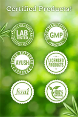 Cannarma certified nutritional products with lab tested and 100% natural seals for quality assurance