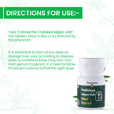 Cannarma Trailokya Vijaya Vati Pain Tablets with usage directions for effective relief