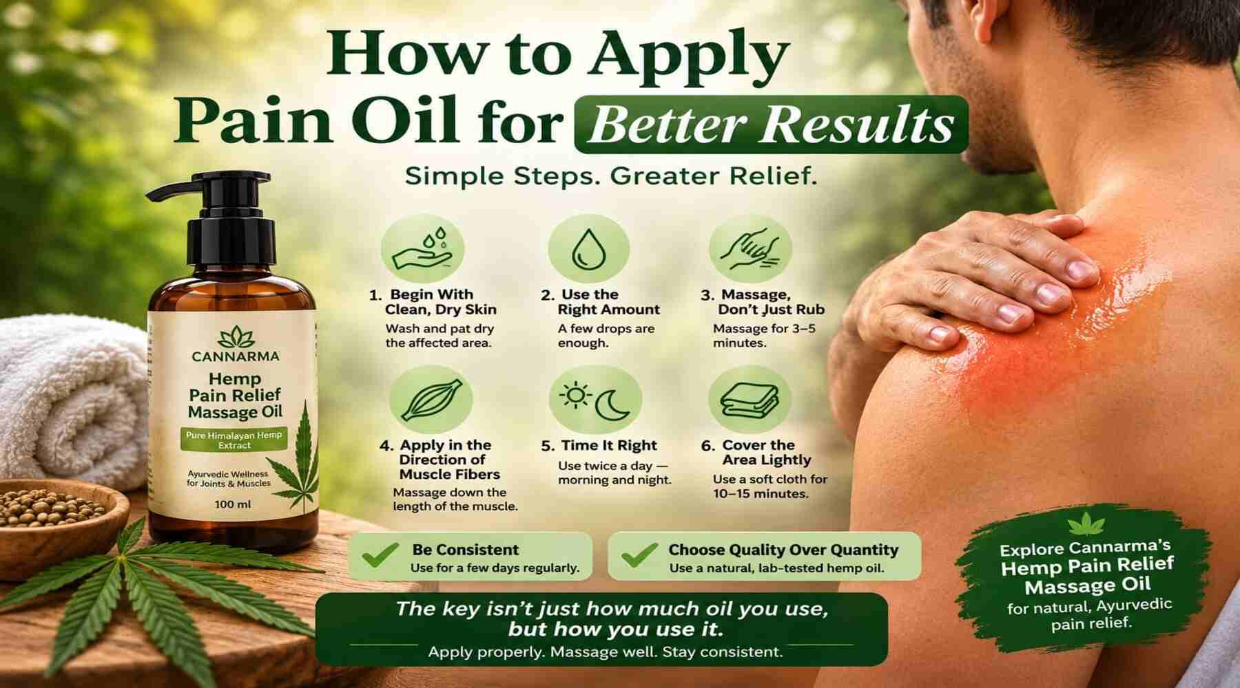 How to Apply Pain Oil