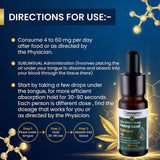 Cannama Full Spectrum Hemp Leaf Extract Oil bottle with usage instructions on a blue background