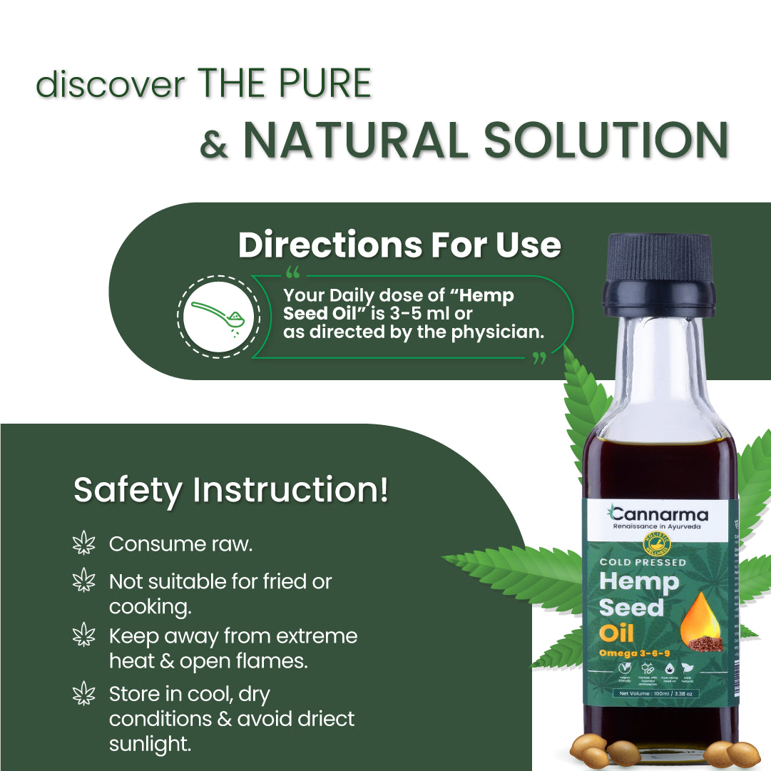 Hemp Seed Oil | Omega 3,6,9 (100ml)