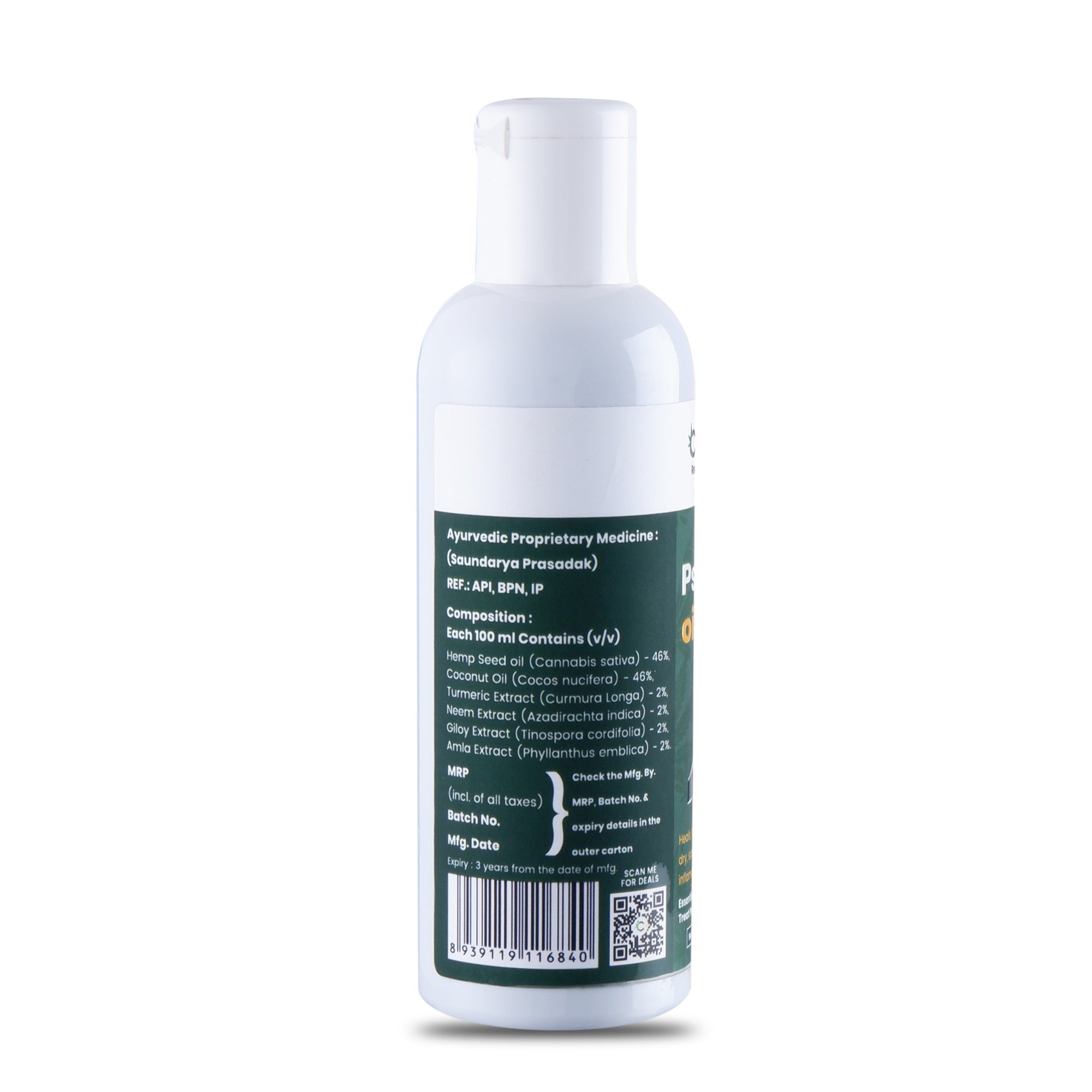 Hemp Psoriasis Oil (100ml)