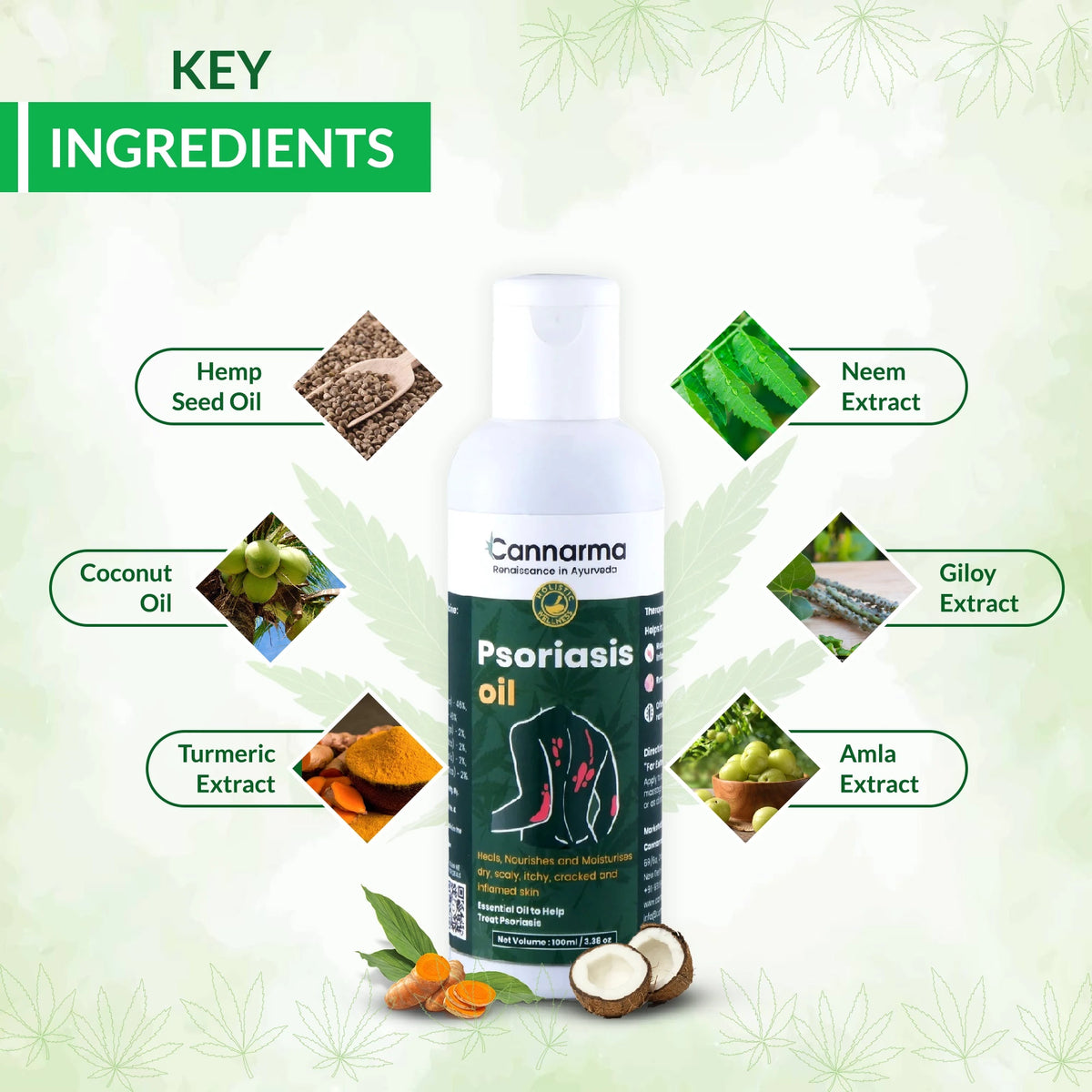 Hemp Psoriasis Oil (100ml) image 2