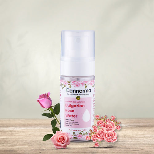 Cannarma Bulgarian Rose Water Skin Care Spray with Floral Accents for Hydration and Refreshment