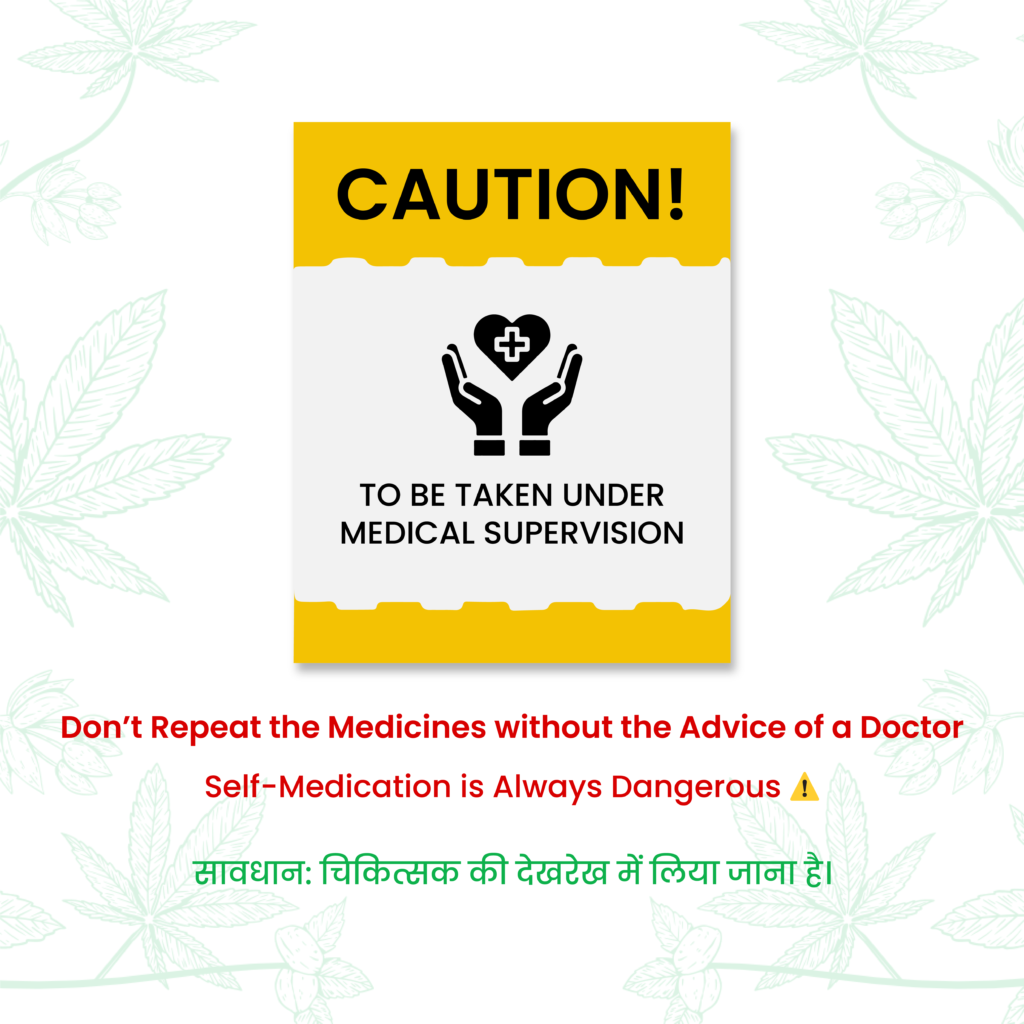 Cannarma Hemp Extract Oil with Caution Notice for Medical Supervision and Safe Usage