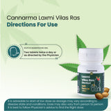 Cannarma Laxmi Vilas Ras herbal remedy for cold and cough with usage instructions for optimal dosage